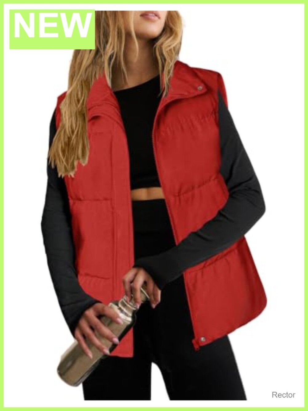 Zeagoo Women Puffer Vest Lightweight Zip Up Padded Outerwear